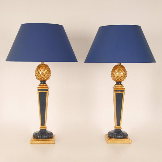 Vintage French High End Table Lamps from Maison Charles, 1970s, Set of 2