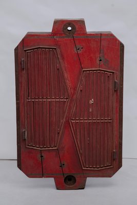 Vintage French Industrial Wooden Foundry Mold, 1950s-KL-2036508