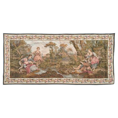 Vintage French Jacquard Tapestry, 1970s-YMM-1803432