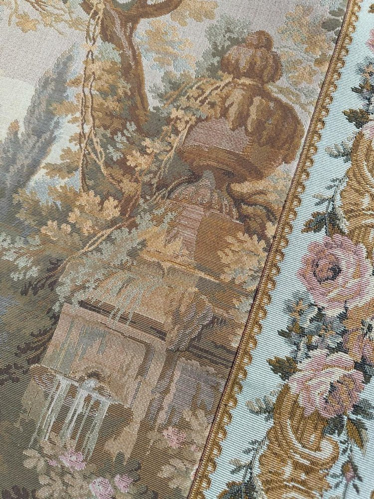 Vintage French Jacquard Tapestry Aubusson from Bobyrugs, 1980s