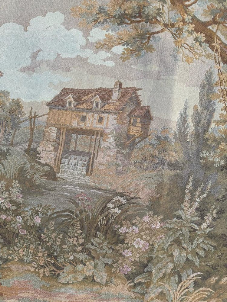 Vintage French Jacquard Tapestry Aubusson from Bobyrugs, 1980s