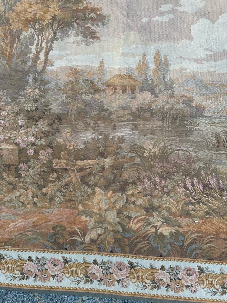 Vintage French Jacquard Tapestry Aubusson from Bobyrugs, 1980s