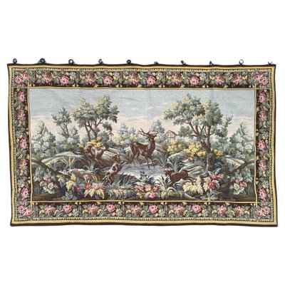 Vintage French Jacquard Tapestry in Aubusson Style, 1960s-YMM-1788165