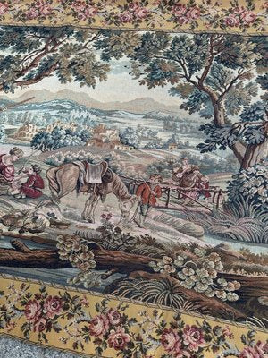 Vintage French Jacquard Tapestry in Aubusson Style, 1980s-YMM-1788167