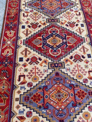 Vintage French Knotted Runner Rug, 1940s-YMM-1736568