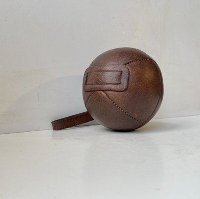 Vintage French Leather Boxing Ball, 1930s-LCR-1729646