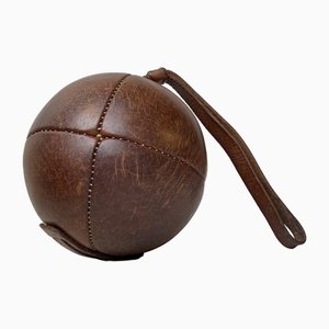 Vintage French Leather Boxing Ball, 1930s-LCR-1729646