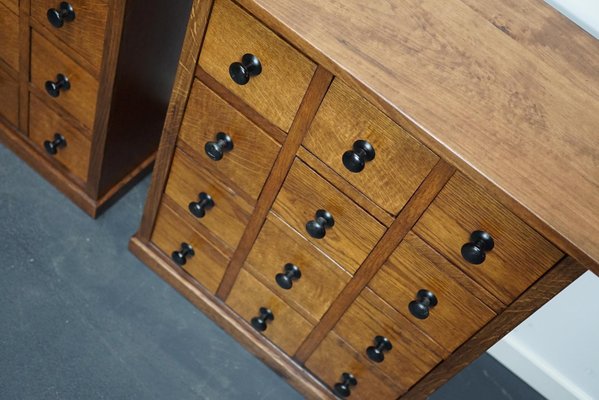 Vintage French Oak Apothecary Cabinet, 1930s-XO-965184