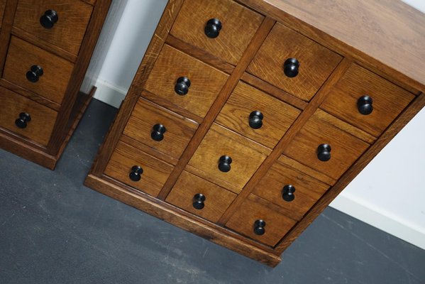 Vintage French Oak Apothecary Cabinet, 1930s-XO-965184