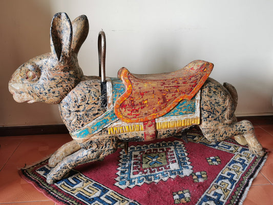 Vintage French Painted Bunny