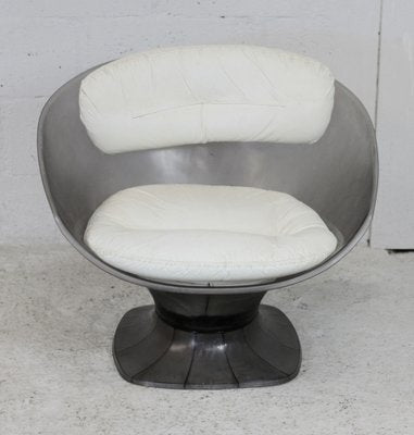 Vintage French Plastic Lounge Chair by Raphael Raffel, 1970s-MAO-1245144