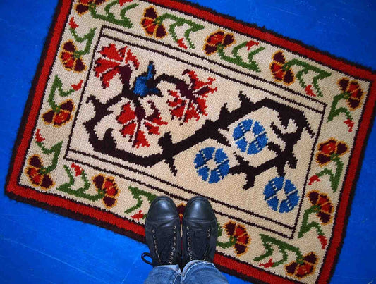 Vintage French Savonnerie Rug, 1970s