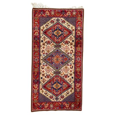 Vintage French Shiraz Style Knotted Rug, 1940s-YMM-1736569