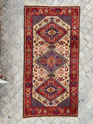 Vintage French Shiraz Style Knotted Rug, 1940s-YMM-1736569