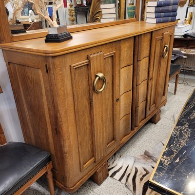 Vintage French Sideboard in Oak by Charles Dudouyt, 1940-NUC-2026826