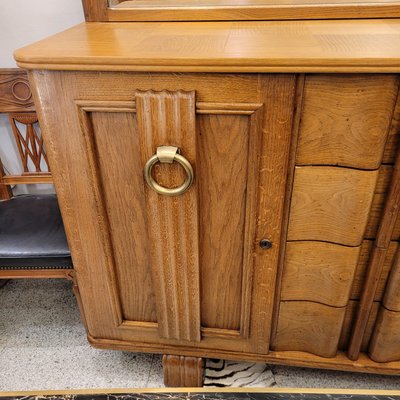 Vintage French Sideboard in Oak by Charles Dudouyt, 1940-NUC-2026826