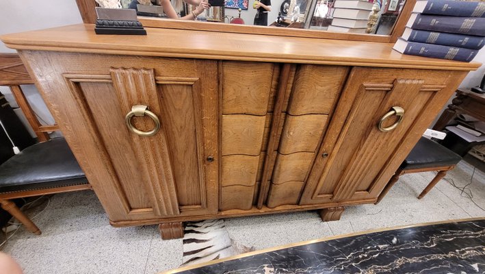 Vintage French Sideboard in Oak by Charles Dudouyt, 1940-NUC-2026826