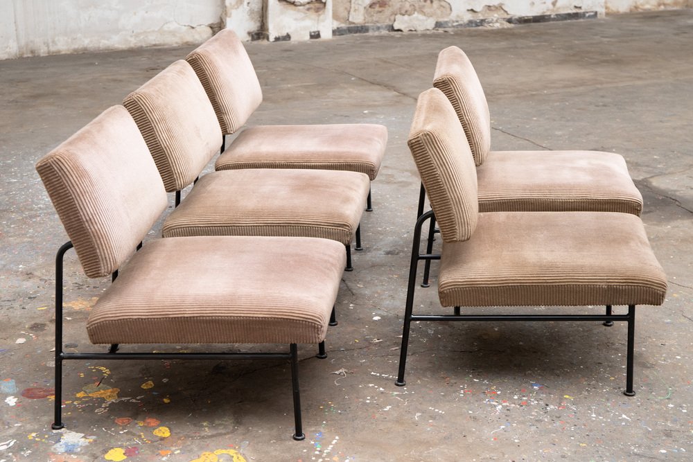 Vintage French ST 683 Chairs by Eddie Harlis, 1956