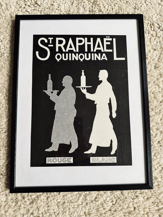 Vintage French St. Raphael Quinquina Advertisement Poster, 1920s