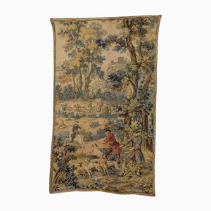 Vintage French Tapestry Hunting Scene, 1950s-KEG-2027433