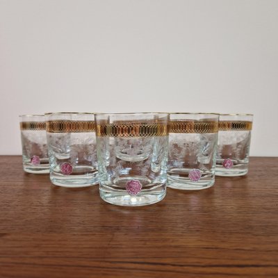 Vintage French Whiskey Glasses from Empoli, 1960s, Set of 6-ZPB-1817799