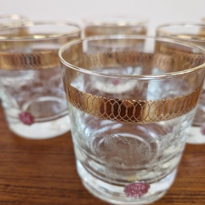 Vintage French Whiskey Glasses from Empoli, 1960s, Set of 6-ZPB-1817799