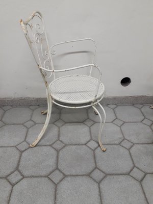 Vintage Garden Chairs in Iron, 1950s, Set of 4-AKA-1344204