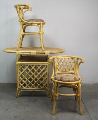 Vintage Garden Table and Chairs, 1970s, Set of 3-NE-1354551