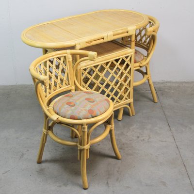 Vintage Garden Table and Chairs, 1970s, Set of 3-NE-1354551