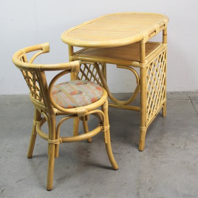 Vintage Garden Table and Chairs, 1970s, Set of 3-NE-1354551