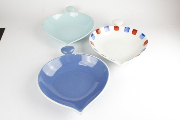 Vintage Gefyr Trays by Stig Lindberg, 1960s, Set of 3-HYQ-1393669