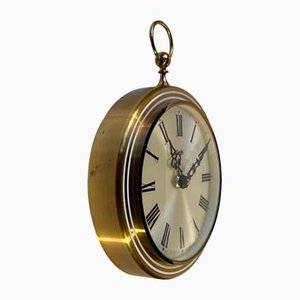 Vintage Genfa Wall Clock in Brass-LCR-1179497