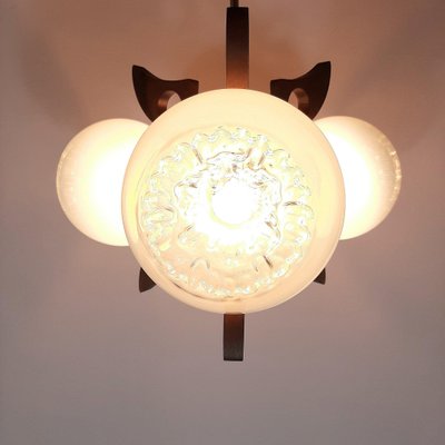 Vintage Geometric Chandelier Pendant Lamp, 1970s-WQC-843178