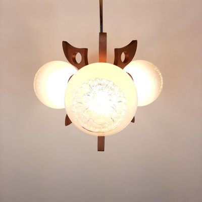 Vintage Geometric Chandelier Pendant Lamp, 1970s-WQC-843178