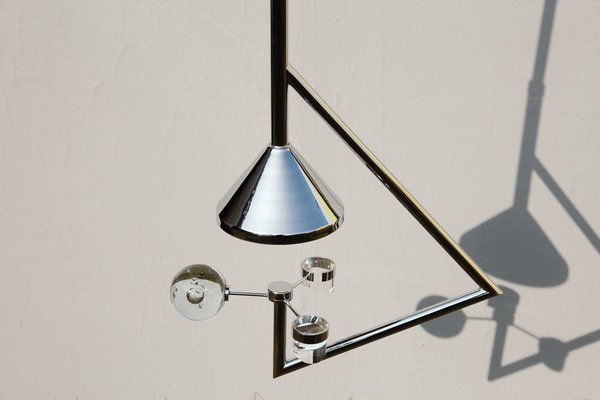 Vintage Geometric Pendant Lamp, 1980s-DUM-1716492