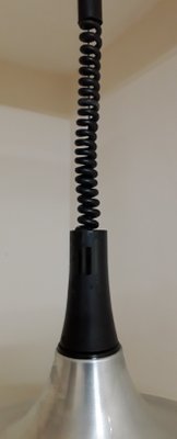 Vintage German Adjustable Ceiling Lamp in Shaped & Black Plastic from Erco, 1970s-HOI-1407346