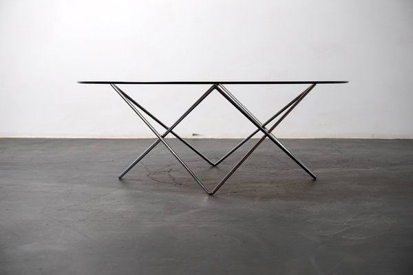 Vintage German Architect Coffee Table With Star Base, 1970s-CIP-1259427