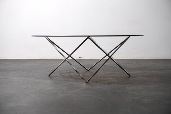 Vintage German Architect Coffee Table With Star Base, 1970s-CIP-1259427