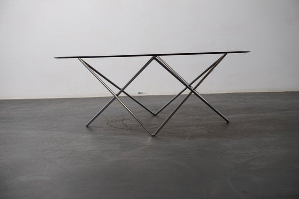 Vintage German Architect Coffee Table With Star Base, 1970s-CIP-1259427