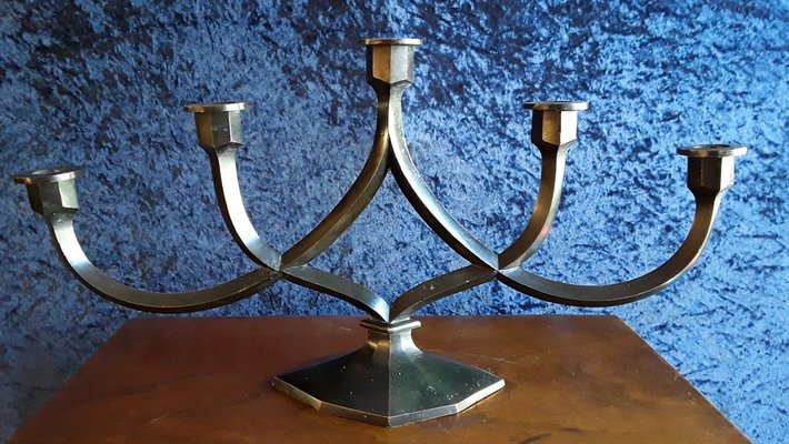 Vintage German Art Deco Candleholder, 1930s-HOI-1725317