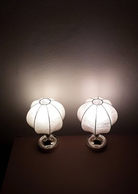 Vintage German Bedside Lamps from Elche, 1970s, Set of 2-HOI-1451535