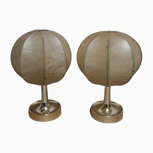 Vintage German Bedside Lamps from Elche, 1970s, Set of 2-HOI-1451535