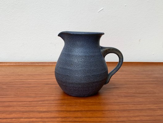 Vintage German Blue Ceramic Jug, 1970s-UAH-1377556