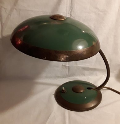 Vintage German Brass Table Lamp, 1950s-HOI-546542