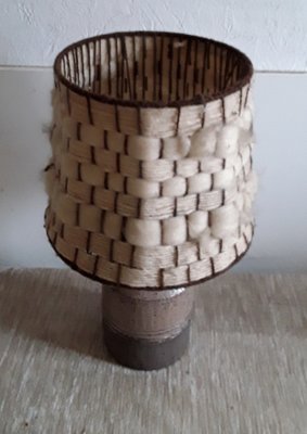 Vintage German Brown Table Lamp, 1970s-HOI-1286918