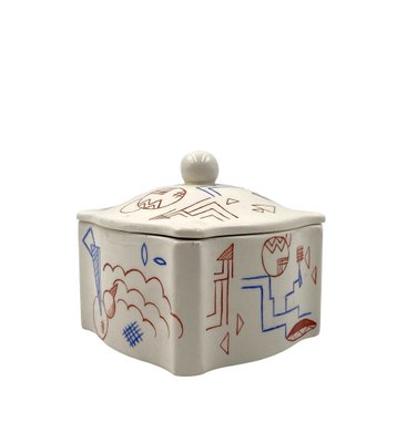 Vintage German Ceramic Box, 1930s-TXN-2036708