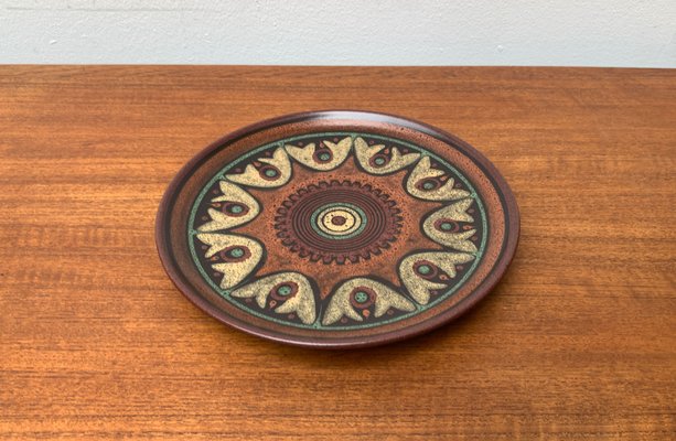 Vintage German Ceramic Wall Plate from Keramik Manufaktur Kupfermühle, 1970s-UAH-1347773