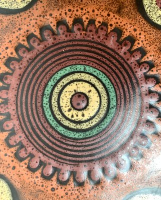 Vintage German Ceramic Wall Plate from Keramik Manufaktur Kupfermühle, 1970s-UAH-1347773