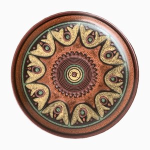 Vintage German Ceramic Wall Plate from Keramik Manufaktur Kupfermühle, 1970s-UAH-1347773