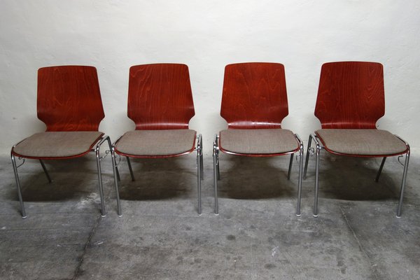 Vintage German Chairs, 1970s, Set of 4-XTZ-1805996